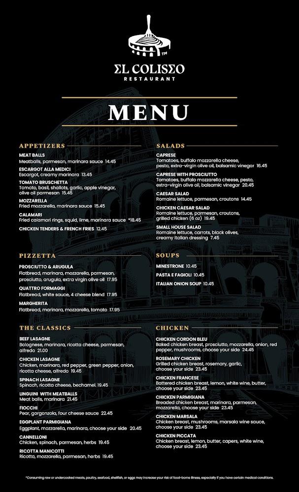 El Coliseo Restaurant Menu image 4